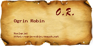 Ogrin Robin névjegykártya